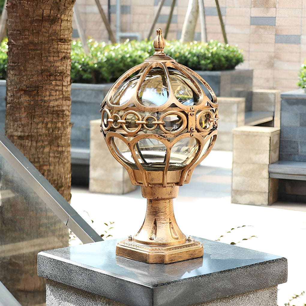 Creative Round Ball Waterproof LED European-style Fence Post Lights - Lamp Outdoor
