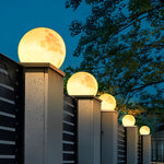 Moon-Shaped Outdoor Pier-Mount Pillar Accent Post Light - Lamp Outdoor