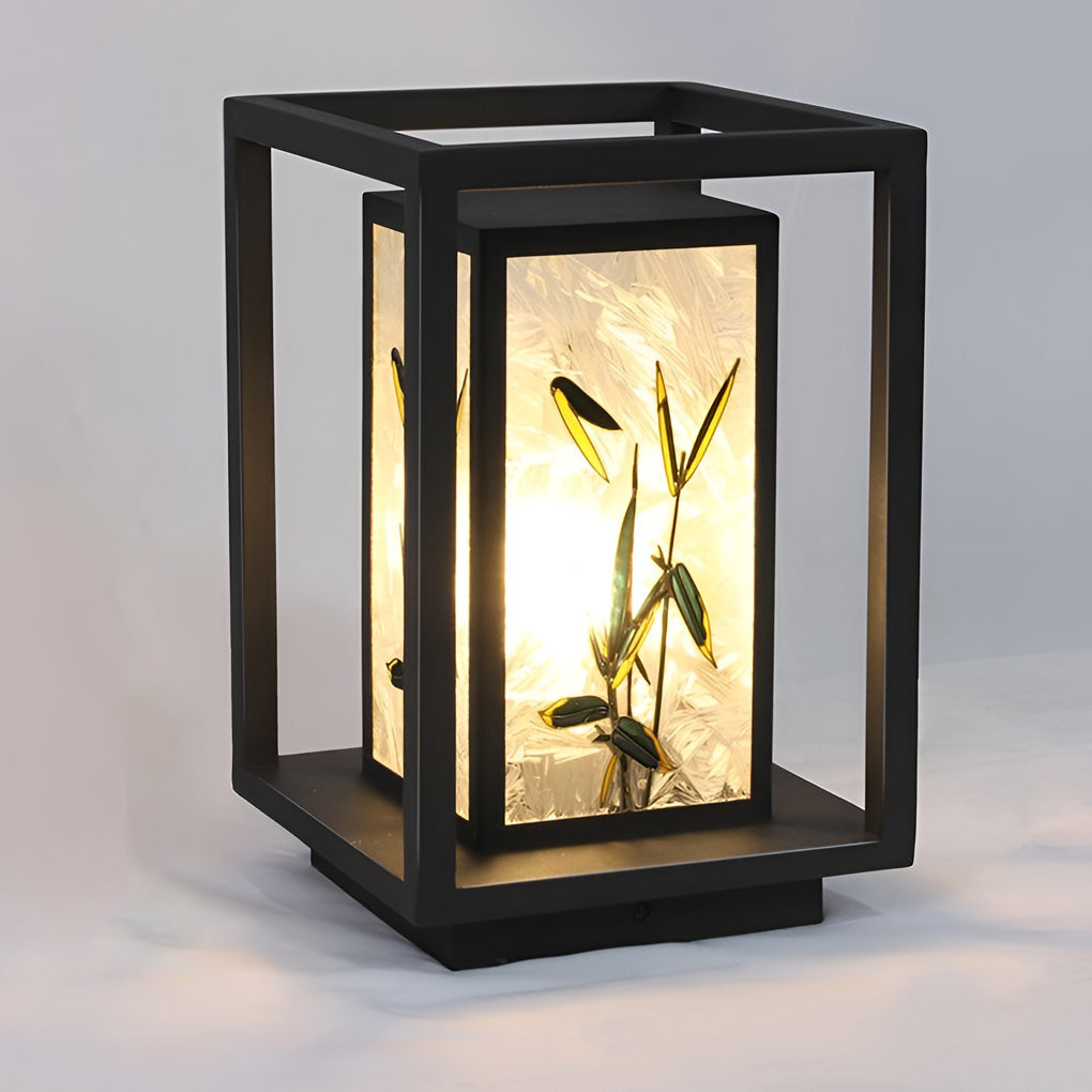 Artistic Solar LED Pathway Lights with Landscape Pattern - Lamp Outdoor