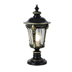 Dual Purpose Waterproof Aluminum Retro Solar Fence Post Lights with Remote - Lamp Outdoor
