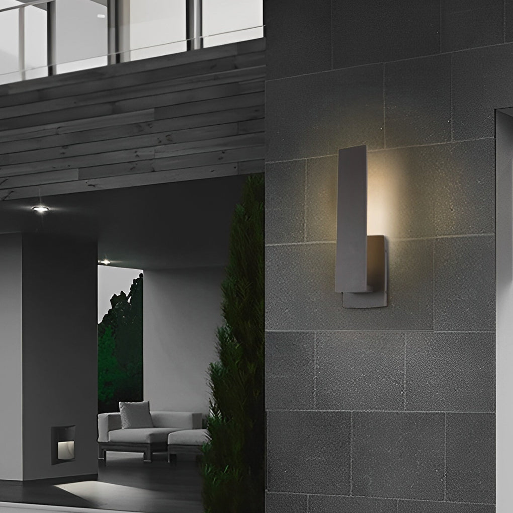 Waterproof Minimalist Aluminum LED Black Modern Outdoor Wall Light - Lamp Outdoor