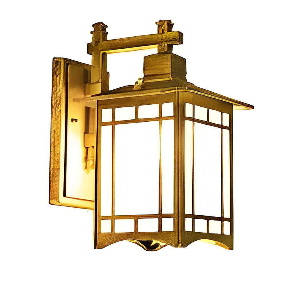 Retro Waterproof LED Vintage Solar Wall Lamp with Remote Wall Sconce Lighting - Lamp Outdoor