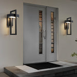 Rectangular Minimalist LED Waterproof Black Modern Outdoor Wall Lamp - Lamp Outdoor