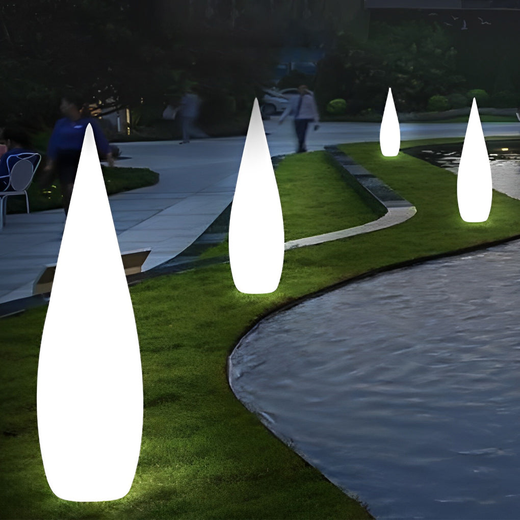 Three-Way Powered Water Drop LED Floor Lamp - Lamp Outdoor