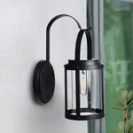 Portable Lantern Shaped LED Waterproof Modern Solar Plug in Wall Sconce Lighting - Lamp Outdoor