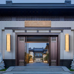 Rectangular Metal LED Waterproof Black Modern Outdoor Wall Lights - Lamp Outdoor