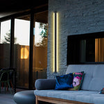 Black Long LED Linear Lights Modern Waterproof Outdoor Wall Lights Porch Lights - Lamp Outdoor
