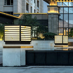 Square IP65 Waterproof LED Solar Modern Outdoor Deck Post Lights Pillar Light - Lamp Outdoor