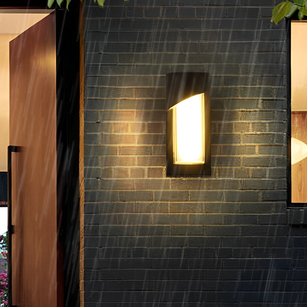 Creative Waterproof LED Black Modern Outdoor Wall Lamp Exterior Lights - Lamp Outdoor