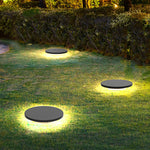Halo Bottom-Emitting LED Ground Solar Lights Durable & Elegant for Outdoors - Lamp Outdoor
