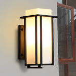 Square Waterproof LED Black Retro Outdoor Wall Lamp Exterior Lights - Lamp Outdoor
