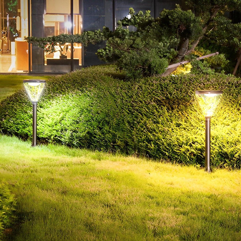 Adjustable Modern Black Solar LED Lawn Lamp with Intelligent Light Control - Lamp Outdoor