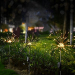 Stellar Burst Solar LED Lights 200 Dazzling LEDs for Enchanting Outdoor Ambiance - Lamp Outdoor