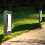 Rectangular Frame Slim LED Lawn Light Sleek and Durable Outdoor Illumination - Lamp Outdoor