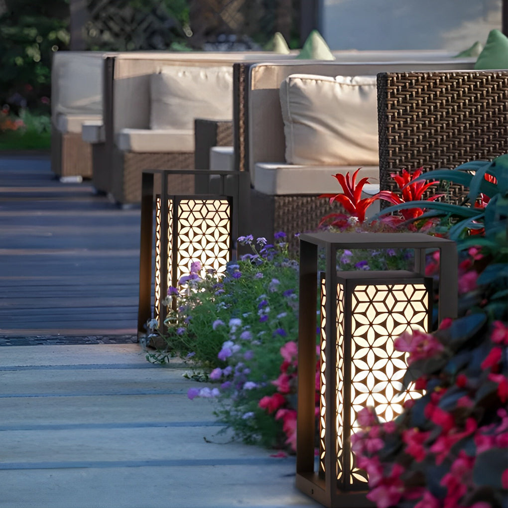 Galvanized Vintage Outdoor Pathway Lights Waterproof IP65 LED Lawn Lamps - Lamp Outdoor