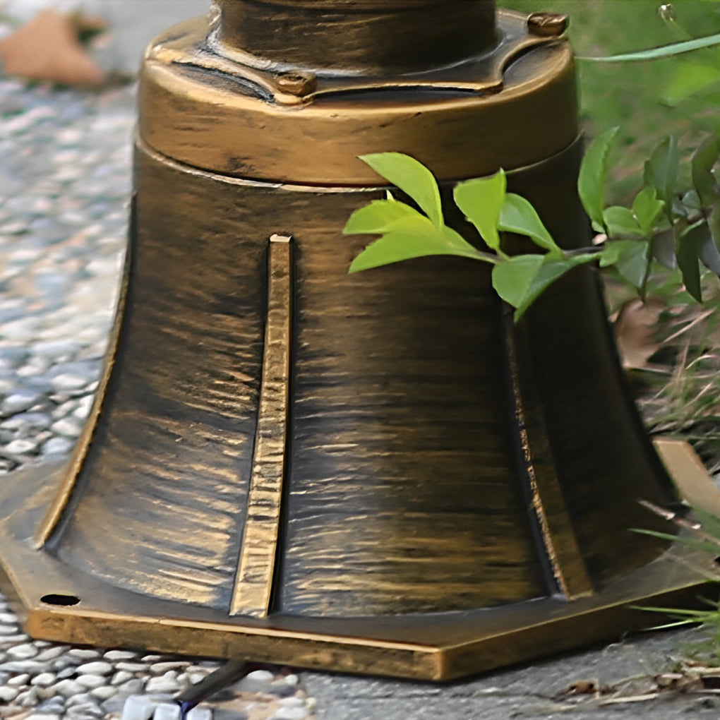 Vintage Golden LED Outdoor Pathway Light Luxury European-style Lawn Lamp - Lamp Outdoor