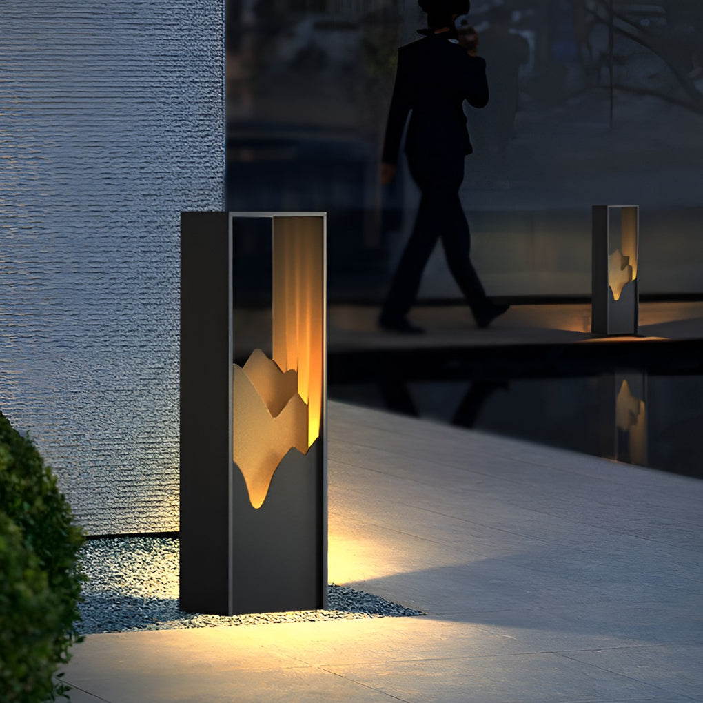 LED Mountain Scenery Path Lights Waterproof Landscape Lighting for Outdoor Elegance - Lamp Outdoor