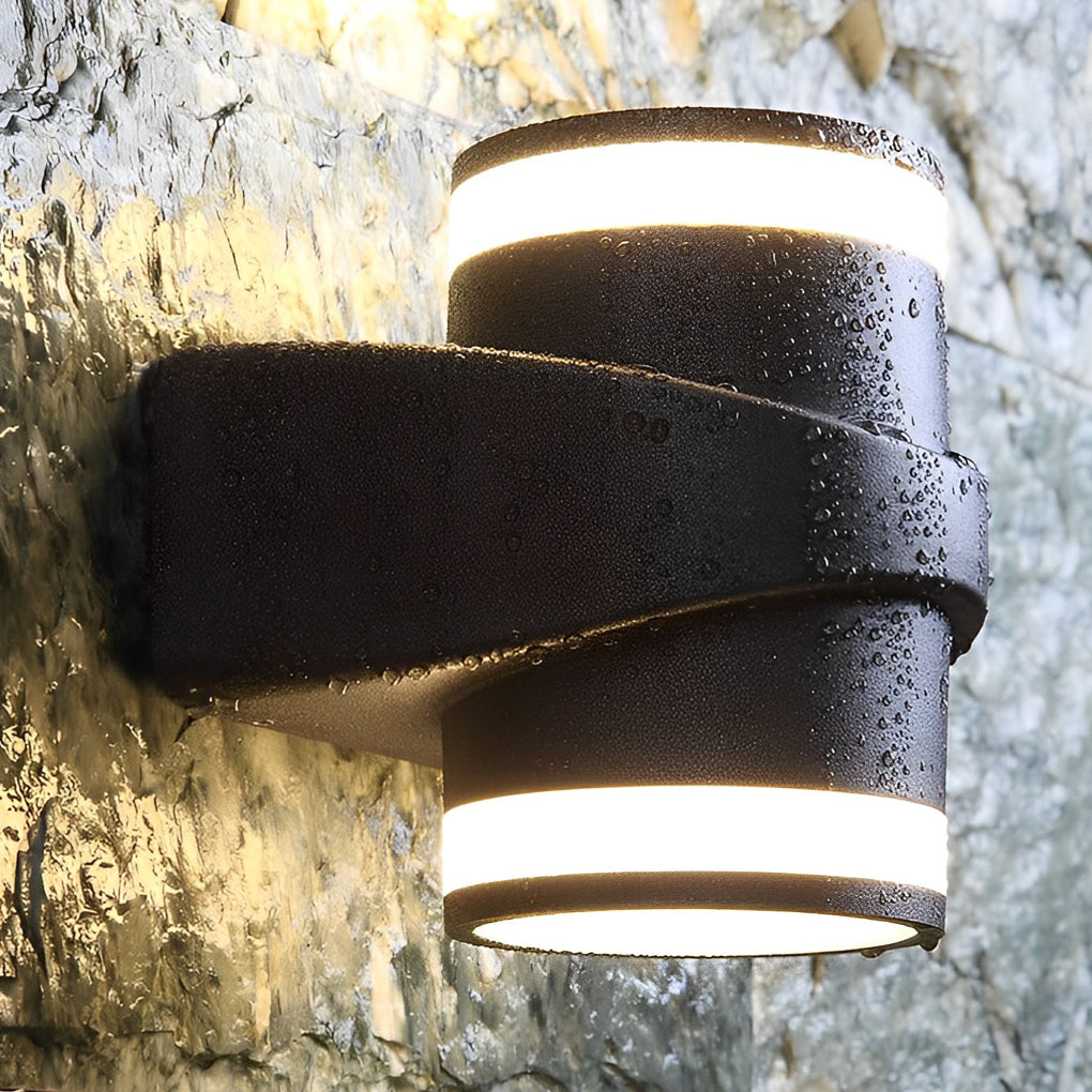 Round Up and Dawn Light LED Waterproof Black Outdoor Wall Washer Lights - Lamp Outdoor