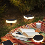 Seamless Solar Disk Lights Elegant LED Ground Lighting for Outdoor Landscapes - Lamp Outdoor