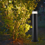 Cylindrical Creative Waterproof LED Black Modern Outdoor Pathway Bollard Lights - Lamp Outdoor