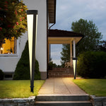 Round Gray Solar Outdoor Light Waterproof LED Lawn Lamp - Lamp Outdoor