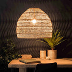 Lian Rattan Bamboo Lampshade Hand Knitted Pendant Light - Lamp Outdoor