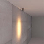 Erix Minimalist Linear Pendant Light Bedside, Black - Lamp Outdoor