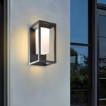 LED Outdoor Solar Lights For Wall Modern Square Waterproof Aluminum - Lamp Outdoor