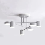 Quor LED Flush Ceiling Light, Black/White/Gold 6 Head - Lamp Outdoor