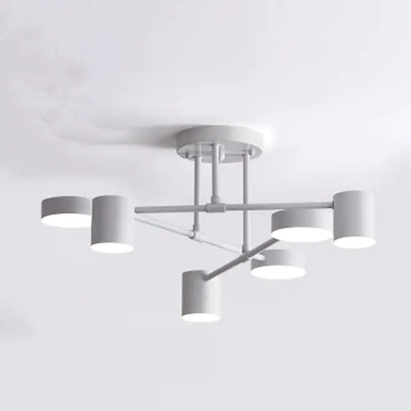 Quor LED Flush Ceiling Light, Black/White/Gold 6 Head - Lamp Outdoor