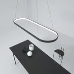 Junel Minimalist Oval Interior Hanging Pendant Light - Lamp Outdoor