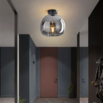 Rhea Glass Semi-Flush Mount Ceiling Light/Pendant Light - Lamp Outdoor