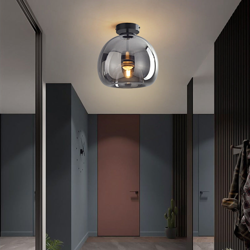 Rhea Glass Semi-Flush Mount Ceiling Light/Pendant Light - Lamp Outdoor