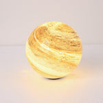 Aria Decorative Solar Acrylic Planet Outdoor Ground Light Milk Curry - Lamp Outdoor