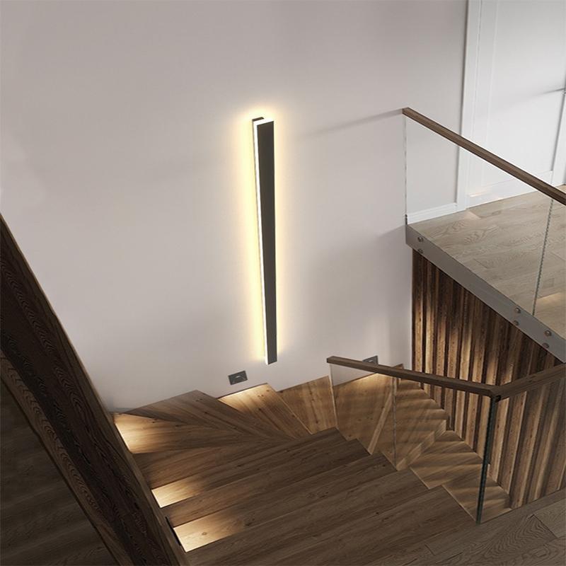 Black Long LED Linear Lights Wall Lights Outdoor LED Lighting - Lamp Outdoor