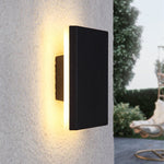 Klyne Minimalist Round/Square Outdoor Wall Lamp LED, Black/White - Lamp Outdoor