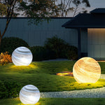 Aria Decorative Solar Acrylic Planet Outdoor Ground Light Milk Curry - Lamp Outdoor