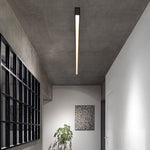 Solin Linear Black Ceiling Light/Wall Light - Lamp Outdoor