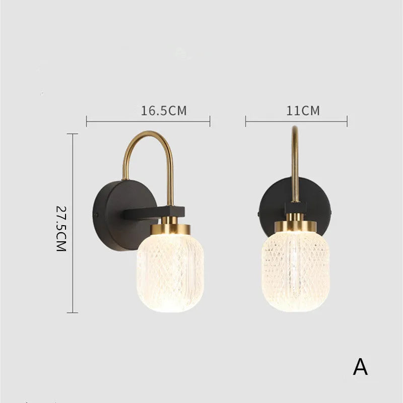 Ardo Modern Metal/Acrylic Wall Lamp, 2 Style - Lamp Outdoor