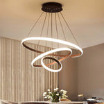 Zin Modern Ring Pendant Light, 2/3/4 Rings - Lamp Outdoor