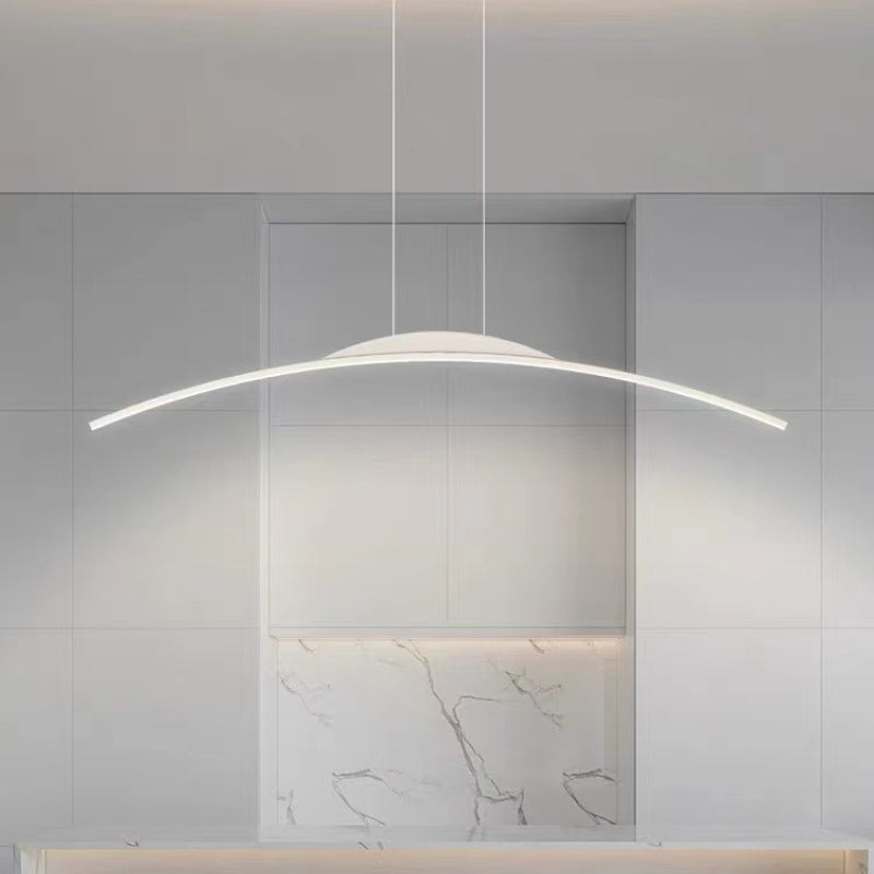Floa Minimalist Linear Metal Remote Control Pendant Light - Lamp Outdoor