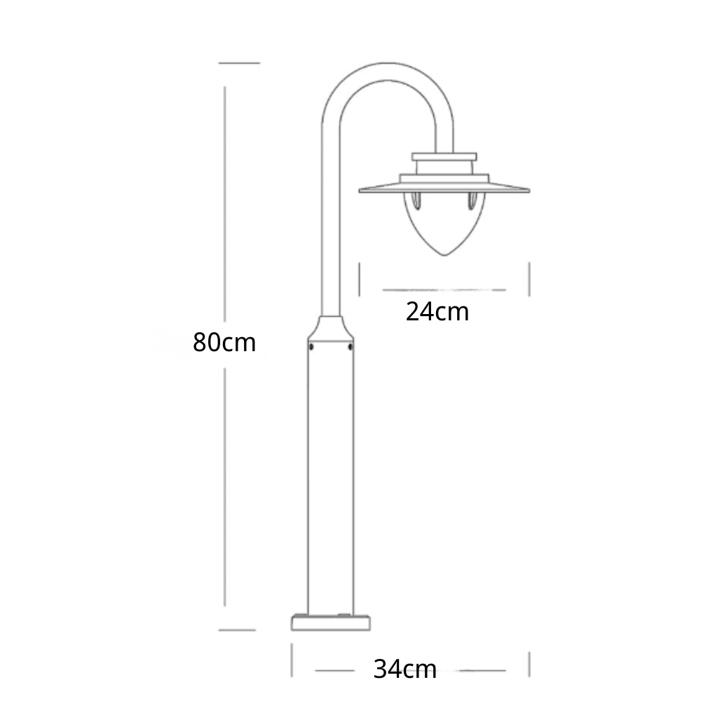 Tower Pole Elegant Minimalist Aluminum Outdoor Lights
