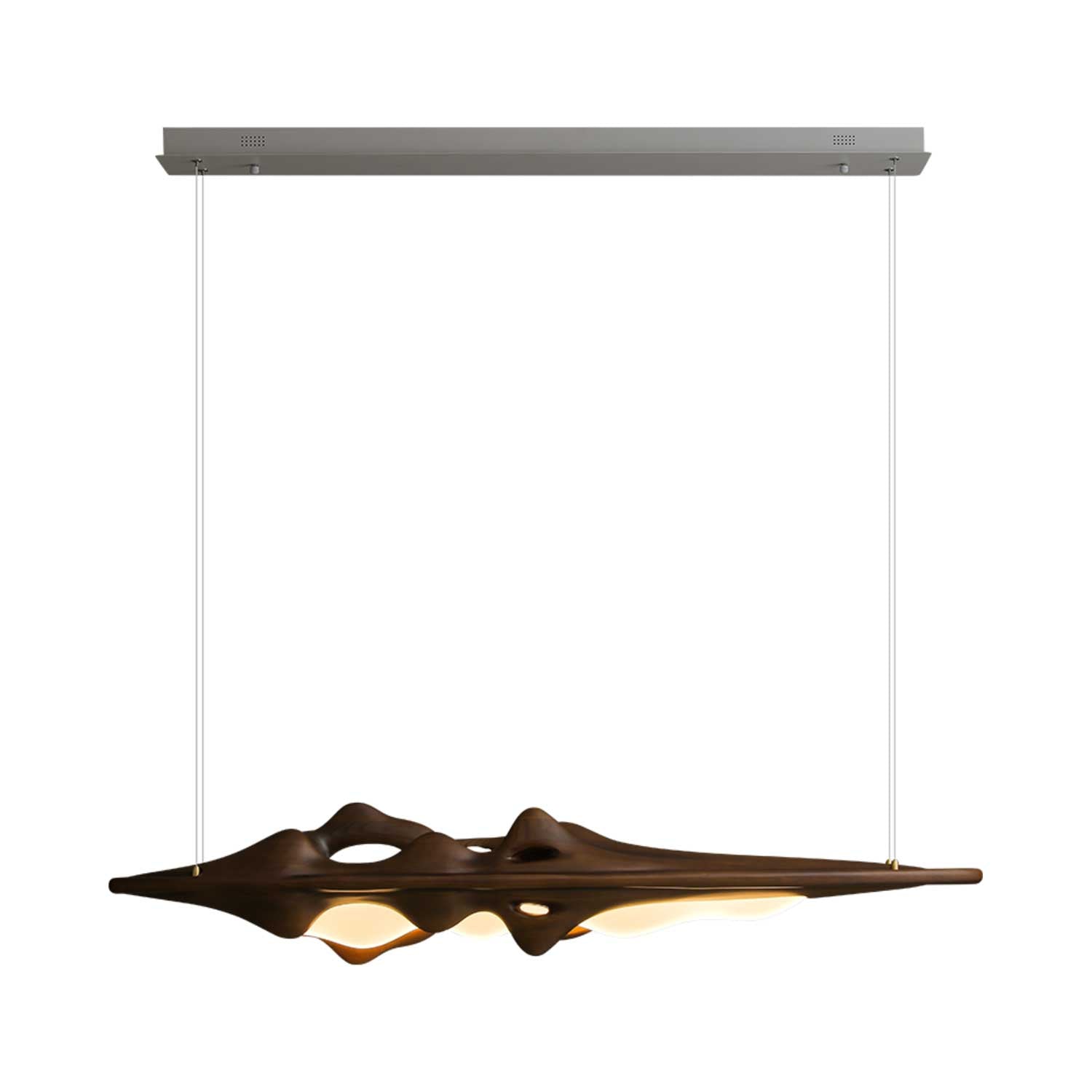 Ulsorira Topographic Wood Pendant Light - Lamp Outdoor