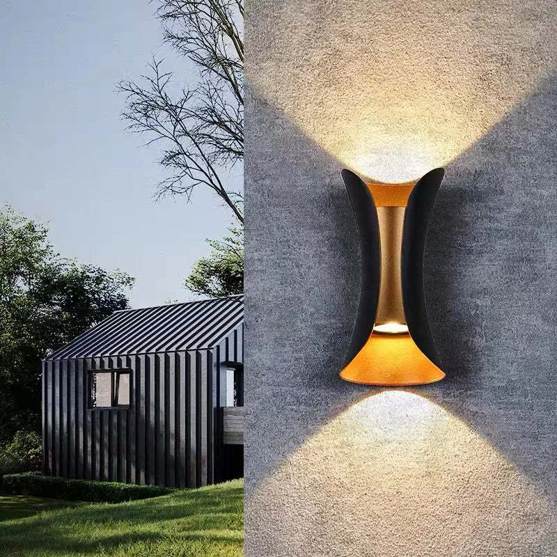 Noxel Curved Outdoor Wall Mounted Led Lamp - Lamp Outdoor