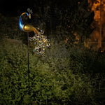 43.7 In. Peacock Solar-Powered Garden Stake - 2-Pack - Lamp Outdoor