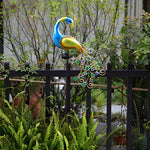 43.7 In. Peacock Solar-Powered Garden Stake - 2-Pack - Lamp Outdoor