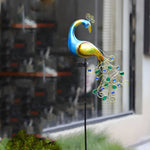 43.7 In. Peacock Solar-Powered Garden Stake - 2-Pack - Lamp Outdoor