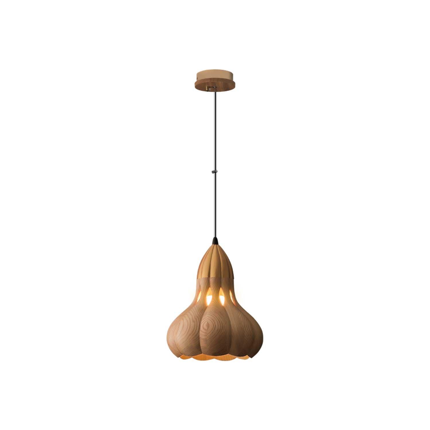 Arraeion Individual Creativity Wood Metal Pendant Lamp - Lamp Outdoor