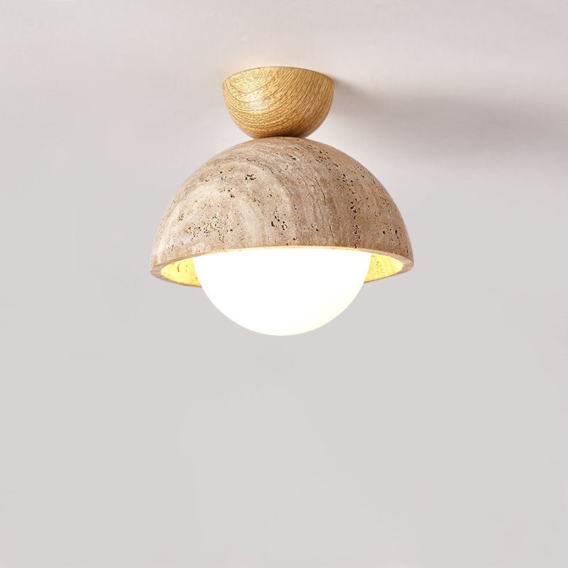 Solana Travertine Ceiling Light - Lamp Outdoor