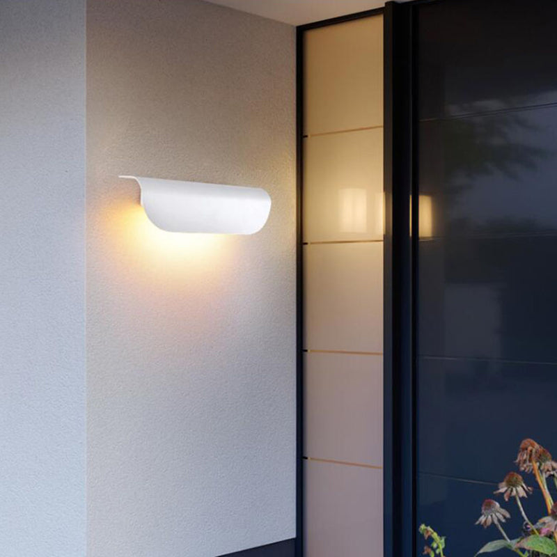 Ray Modern Curved Waterproof LED Outdoor Wall Lamp Metal Garden Corridor - Lamp Outdoor